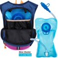 thumbnail image 5 of Ivygreen Mochila de hidratación para niños, mochila de senderismo para niños o niñas con vejiga de agua de 1,5 l, color morado, 5 of 5