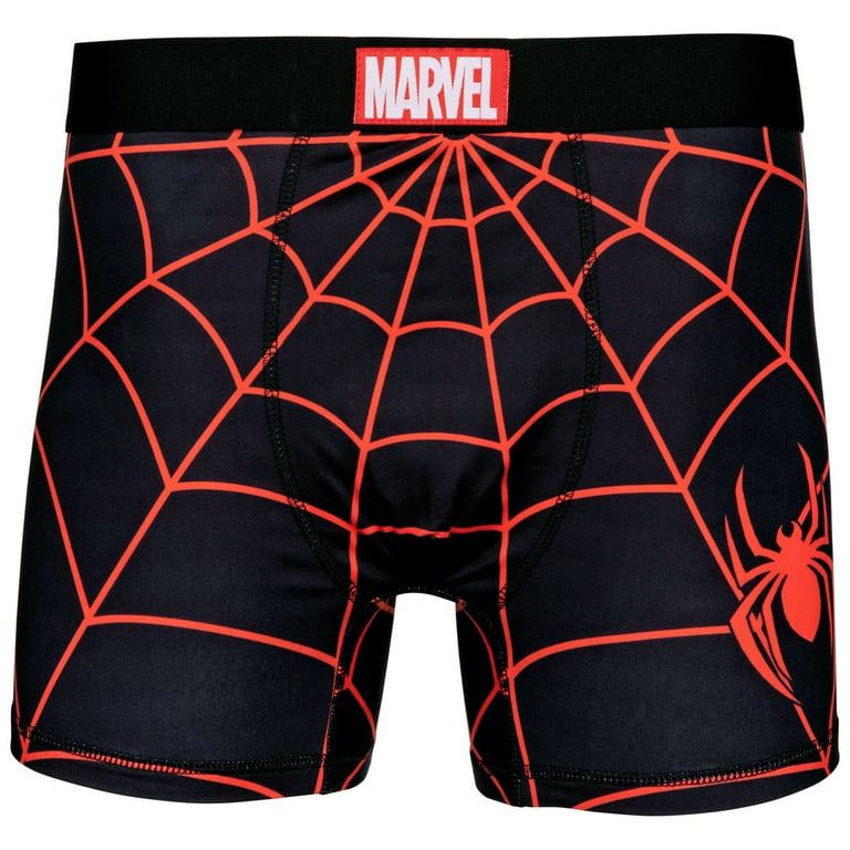 Spider-Man Miles Morales Character Armor Style Boxer Briefs-Large