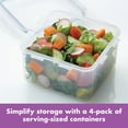 thumbnail image 2 of LocknLock Storage 41-Ounce Square Food Storage Container, Set of 4, 2 of 9