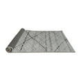 thumbnail image 2 of Ahgly Company Indoor Round Abstract Gray Modern Area Rugs, 3' Round, 2 of 4