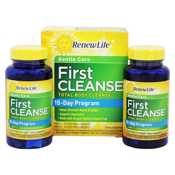 Renew Life First Cleanse Total Body Cleanse 60 Capsules Walmart