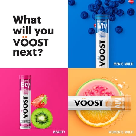 VOOST VITAMIN C EFFERVESCENT VITAMIN DRINK TABLET, BLOOD ORANGE, 20 CT