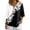 #03Dark Gray, variant on Boho Floral V Neck T Shirts for Women Cotton Linen 3/4 Sleeve Summer Beach Casual Tops #03Gray L