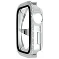 thumbnail image 2 of 2 Pack Goton Bling Screen Protector Case for Apple Watch Series 7 & 8 45mm with Tempered Glass, Glitter Diamond Rhinestone, 2 of 4