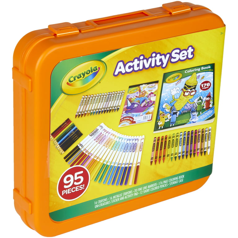 Crayola Core Activity Set, 95 Pieces, Beginner Child 
