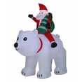 thumbnail image 2 of Luxen Home 6Ft Santa and Polar Bear Inflatable with LED Lights, 2 of 4