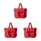 thumbnail image 2 of Minnieouse Manténgase abrigado con bolso de mano acolchado de nailon, bolso de hombro acolchado de gran capacidad, bolso de almohada rojo Type1 NO1, 2 of 6