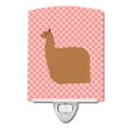 thumbnail image 1 of Carolines Treasures BB7920CNL Alpaca Suri Pink Check Ceramic Night Light, 1 of 1