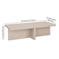 thumbnail image 5 of Evelyn&Zoe Wide Alder Scandinavian Fiberboard Coffee Table, White, 5 of 7