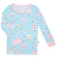 thumbnail image 3 of Sleep On It Infant & Toddler Girls 2-Piece Super Soft Jersey Snug-Fit Pajama Set with Matching Socks - Birthday , 4T, 3 of 5
