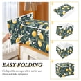 thumbnail image 2 of Yayeee Collapsible Cube Storage Bin with Lid Fabric Closet Decorative Basket with Handles, Floral Lemons, 2 of 7