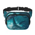 thumbnail image 1 of Disketp Airplane Shark Riñonera de Doble Capa, Bolsa de Cintura Ajustable para Viajes, Correr y Senderismo, Riñonera Ligera para Hombre y Mujer, 1 of 9