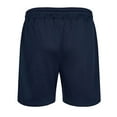 thumbnail image 7 of Men's Solid Color Stretch Beach Shorts Sports Fitness Training Breathable Shorts with Pockets, 7 of 7