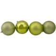 thumbnail image 2 of 12ct Green Kiwi 4-Finish Shatterproof Christmas Ball Ornaments 4" (100mm), 2 of 3