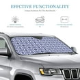 thumbnail image 3 of Bingfone Blue And White Porcelain Chinaware Car Windshield Sunshade,Sun Foldable Sun Shield Sun Visor For Car - Medium, 3 of 8