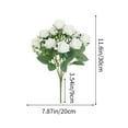 thumbnail image 3 of Ramo De Rosas De Policarbonato 1 unidad de ramo de rosas artificiales blancas de plástico,mini rosas,ramo de novia para decoración del hogar,arreglo floral decorativo,flores artificiales. Rkxzt, 3 of 9
