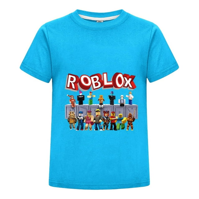 Playera Infantil Estampada de Roblox para Niño, Camiseta Casual Gamer de Verano, Algodón Suave y Cómodo, Ropa para Regalo de Niños Amantes de los Videojuegos