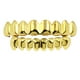 thumbnail image 2 of Juego de parrillas de boca e inferior personalizadas de 8 dientes Joker Oro Zulema Parrillas chapadas en oro de 18 quilates, 2 of 8