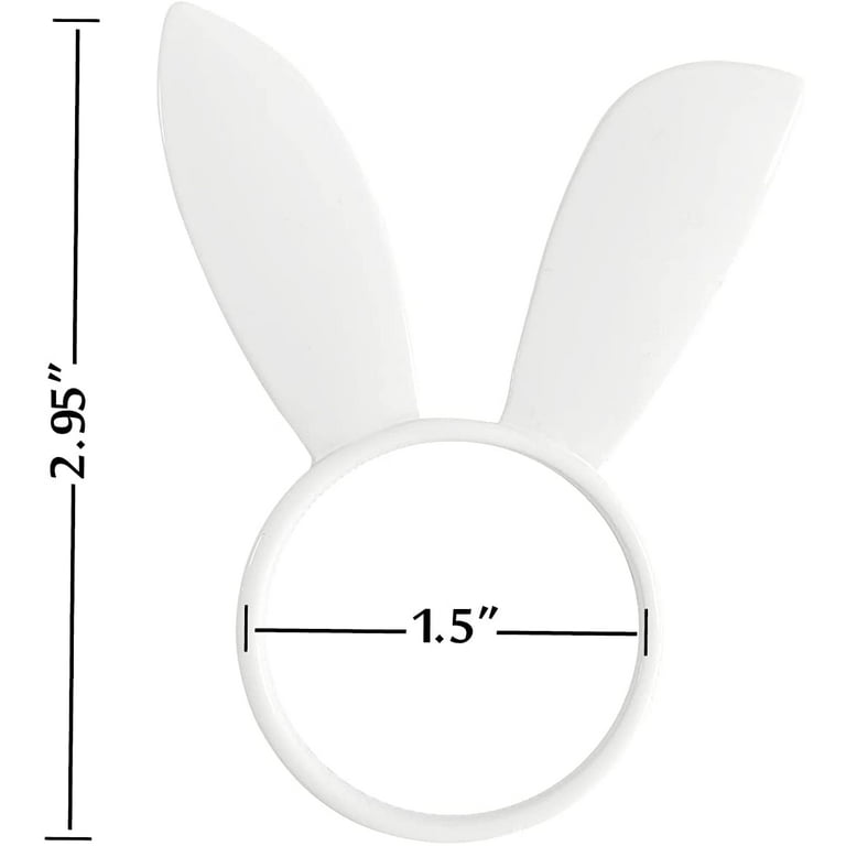 Handmade White Napkins Bunny Rabbits Easter Or Everyday Cloth Napkins Set  of 6