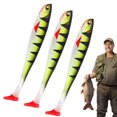 thumbnail image 5 of Bass Fishing Lures, Wear Resistant PVC T Tail Soft Fish Fishing Lures Baits, Swimbait Realistic Soft Bass Lures for Walleye, Freshwater Saltwater, Bass, Trout, Pike, Salmon, 5 of 10