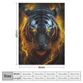 thumbnail image 4 of ARISTURING  Tiger Gifts Blanket, Cool Black Fire Tiger Blanket, Tiger Blankets for Women/Men/Teens/Kids, Tiger Gifts for Tiger Lover, Cool Men Boy Blanket for Christmas Birthday, Tiger Throw Blanket, 4 of 6