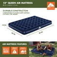 thumbnail image 4 of Ozark Trail Queen Air Mattress, 10 inch Air Bed, Inflatable Air Mattress, Blow Up Mattress without Pump, 4 of 9