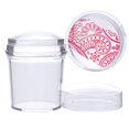 thumbnail image 1 of 1 unidad de recambio de cabezal de recambio de estampador de uñas de silicona Clear Jelly Marshmallow 2,8 3,5 3,9 cm con caja de sellos de uñas Tan Jianjun  unisex, 1 of 2