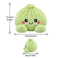 thumbnail image 2 of Mystery Dumpling Plush Blind Box, Surprise Plush Dumpling Squishy Novelty Collectible Stuffed Animals Squeezable Stress Relief Plushies for Birthday Holiday Party Favors- Green, 2 of 3