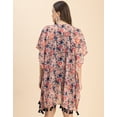 thumbnail image 4 of Moomaya Kimono Sleeves V Neck Regular Shrug - Women's Casual Printed Shrug, 4 of 9