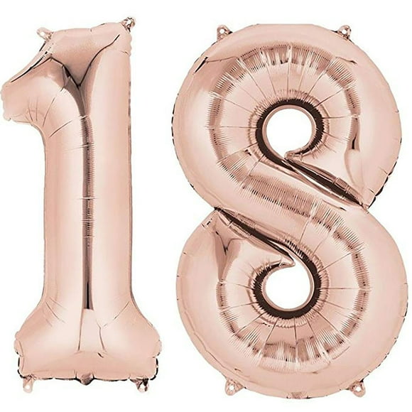 Dvkptbk Giant Balloon 18Th Birthday 40 Inch Foil Birthday Decor for Party Home Decor