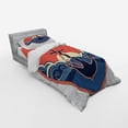 thumbnail image 2 of Ambesonne Nautical Bedding Set 3 Pcs, Sea Waves at Sunset, Twin, Red Blue Yellow, 2 of 2