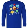 thumbnail image 3 of Inktastic Cute Planets, Kawaii Planets, Space, Cosmos, Stars Long Sleeve Youth T-Shirt, 3 of 5