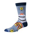 thumbnail image 3 of OoohYeah Men's Funny Crew Socks, Crazy Colorful Novelty Dress Socks, Too Blessed, 3 of 3