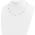 thumbnail image 3 of 14K Tri-Color Polished & D/C Beaded Necklace Made In Italy sf2270-18, 3 of 5