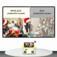 thumbnail image 4 of Projection Screen White Grid Anti-Light 160 ° Viewing Angle Reflective Indoor Movie ,Wrinkle-Free, 4 of 7
