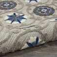 thumbnail image 5 of Nourison Aloha Indoor/Outdoor Grey/Blue 2'8" x 4' Area Rug, (3x4), 5 of 10