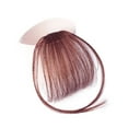 thumbnail image 1 of Graflsoa Hand-Woven Human Hair Clip-In Bangs with Sideburns, Lightweight Invisible Fringe for Women, Dark Brown, Natural Look, 12*21cm, 1 of 7