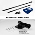 thumbnail image 2 of G128 Combo Pack: 5 Ft Tangle Free Spinning Flagpole (Black) & South Carolina Flag 2x3 Ft Embroidered 220GSM Spun Polyester, Brass Grommets (Flag Included) Aluminum Flag Pole, 2 of 9