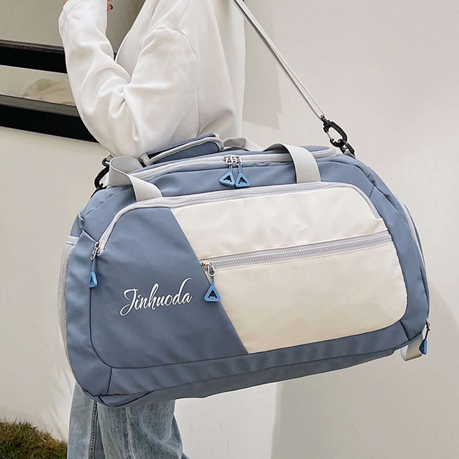 maho Multi Functional Shoulder And Portable Fitness Travel Bag Sports Fitness Bag Good Quality Swimming Yoga Training Bag Leisure Travel Bag Blue on Clearance