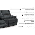 thumbnail image 4 of Signature Design by Ashley Draycoll Power Reclining Loveseat in Slate, 4 of 13