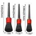 thumbnail image 2 of 5 Piece Plastic Round Brush for Car Beauty Detail Cleaning Small Brush PVC Transparent Durable for Car Cleaning, 2 of 6