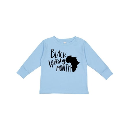 

Inktastic Black History Month Africa Boys or Girls Long Sleeve Toddler T-Shirt