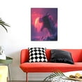 thumbnail image 4 of KLL Mystical Dragon Under Moon Print Canvas Wall Art, Canvas Painting Prints Canvas Art Wall Decor Home Decoration for Living Room Bedroom Office, 4 of 6