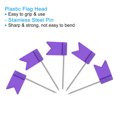 thumbnail image 4 of Unique Bargains Flag Map Push Pins, 1 Inch Travel Map Pins with Plastic Head, Purple, 50Pack, 4 of 6