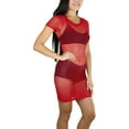 thumbnail image 4 of ToBeInStyle Women's CapSleeve Seamless Fishnet Dress, 4 of 5