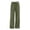 Army Green, variant on Vivianyo HD Women's Pleated Front Linen Bottoms, Elastic Drawstring Waist Full Wide Leg Trousers with Side Pockets for Women, Women's Blue, Sizes S-2XL