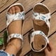 thumbnail image 1 of WILLBEST Sandalias Antiderrapantes Para Mujer, Zapatos De Mujer, Sandalias De Cuña Con Suela Gruesa, Sandalias De Una Pierna Huecas Con Flores De Moda, 1 of 8