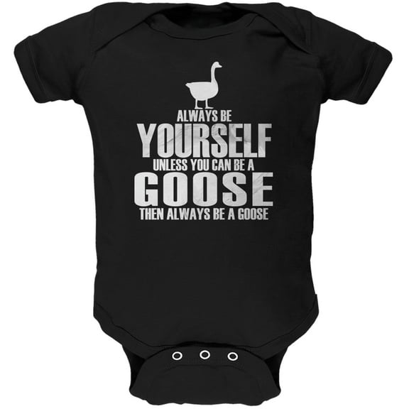 Old Glory Always Be Yourself Goose Short Sleeve Graphic Baby One Piece
