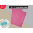 thumbnail image 2 of Bella Vista Cotton Bath Mat 2 Pc Set With Free 4 Washcloths-Washable, Soft and Absorbent, 22 x 34 Inches- Virgin Ring Spun Cotton. By Cotton Homes(Set Of 2 Piece Bath Mats, Pink), 2 of 8