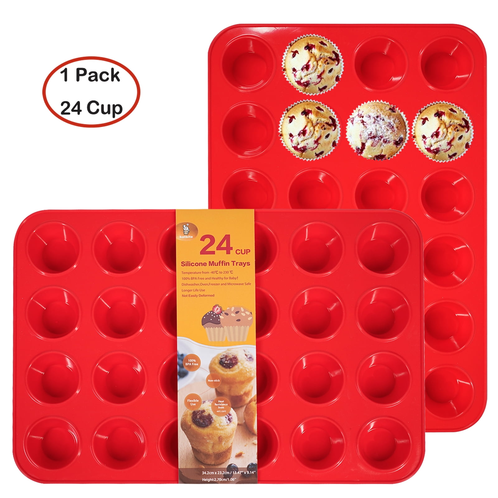 Baking Cups Extra Large Silicone Muffin Tray Wilton Everyday 6-Cup